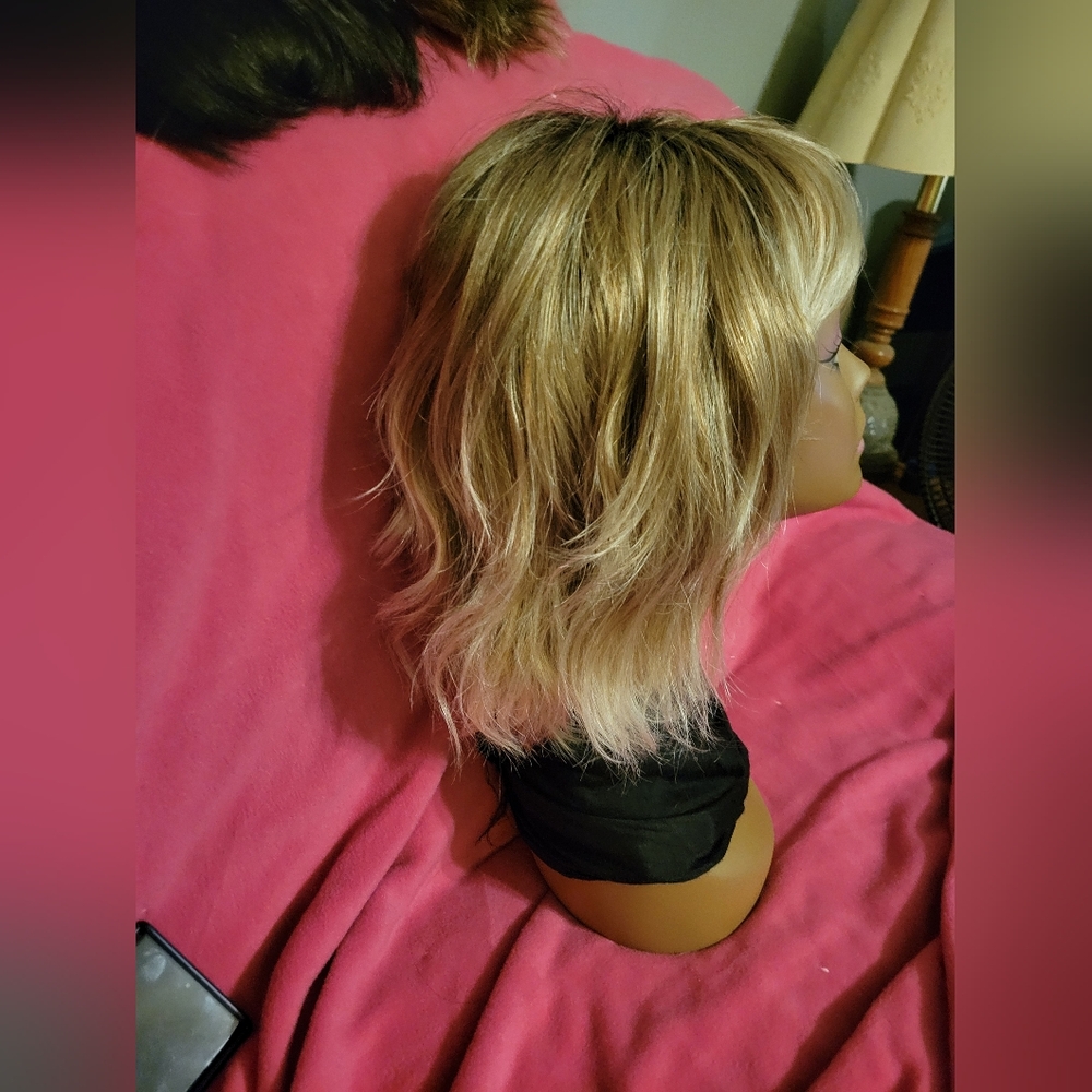 Ellen Wille Wig. Blonde Rooted. Layered With Bangs - Picture 7 of 10